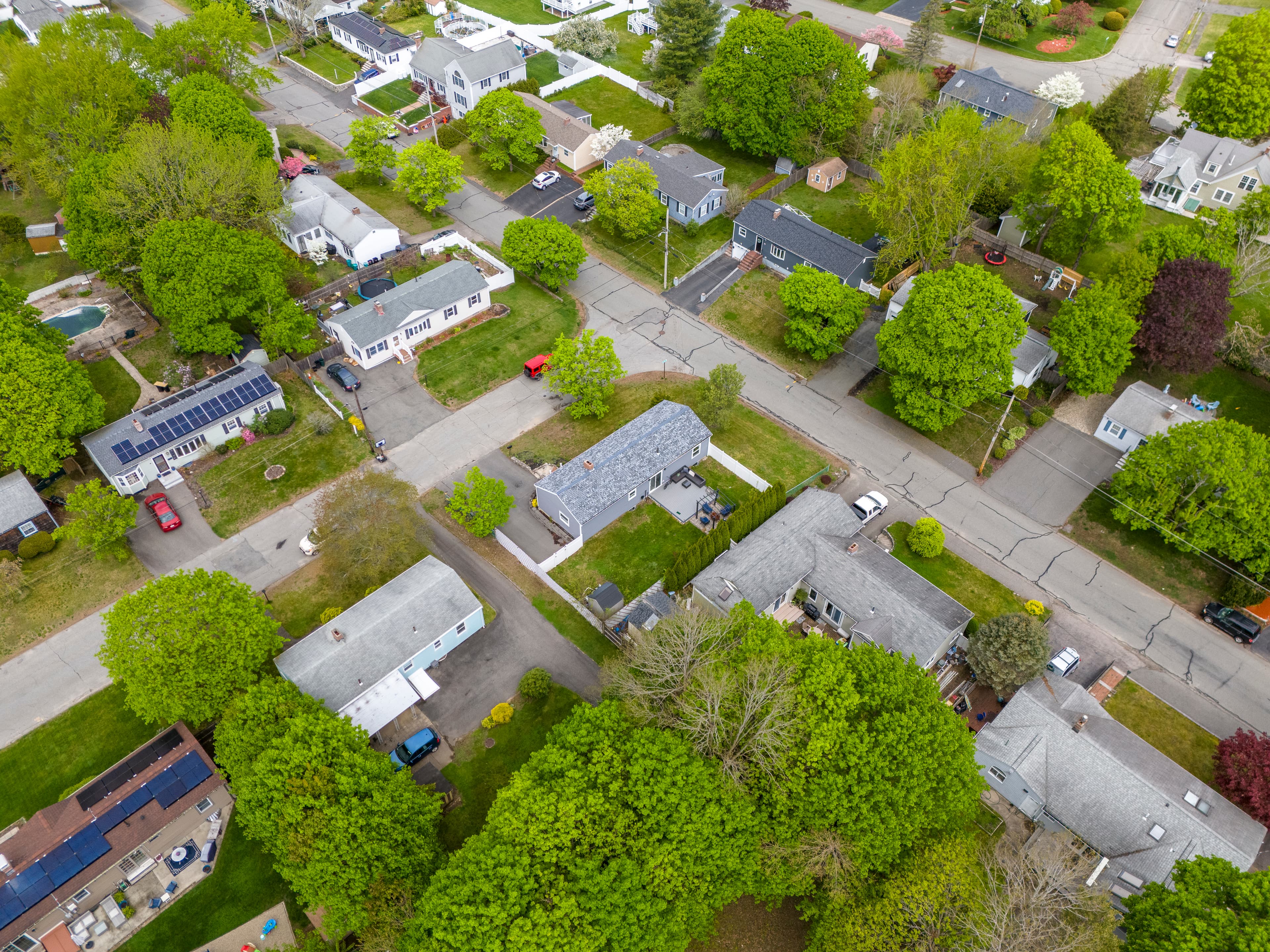 Britten Aerial Services contact page property drone view